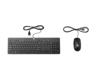HP 928517-051 keyboard Mouse included USB AZERTY French Black