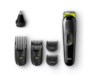 Braun Multigroomer 6-in-1 All-in-one trimmer MGK3021, Beard Trimmer & Hair Clipper, Ear & Nose Trimmer