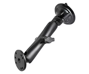 RAM Mounts Twist-Lock Suction Cup Double Ball Mount with Round Plate