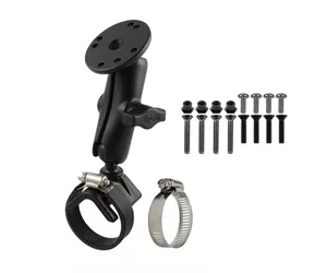 RAM Mounts Strap Hose Clamp Mount with Hardware for Garmin GPSMAP + More