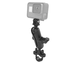 RAM Mounts Handlebar U-Bolt Double Ball Mount with Action Camera Adapter