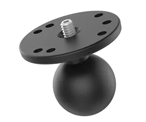 RAM Mounts Ball Adapter with Round Plate and 1/4"-20 Threaded Stud