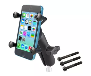RAM Mounts X-Grip Phone Mount with Motorcycle Handlebar Clamp Base
