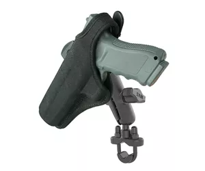 RAM Mounts Handlebar U-Bolt Double Ball Mount with Gun Holster Clip