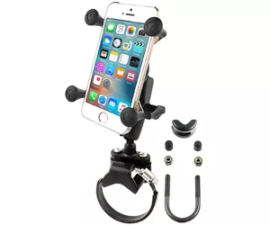 RAM Mounts X-Grip Phone Mount with ATV/UTV Rail Base