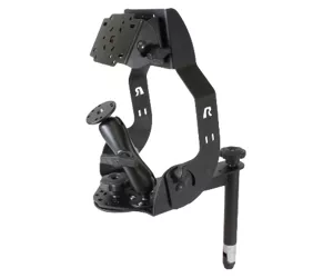 RAM Mounts MDT Display Mount with Long Flange, Ball Mount & 8" Upper Pole
