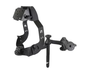 RAM Mounts MDT Display Mount with Long Flange, Swing Arms & 8" Upper Pole