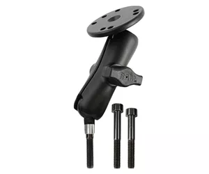 RAM Mounts Motorcycle Handlebar Clamp Mount with M8 Bolts and Round Plate