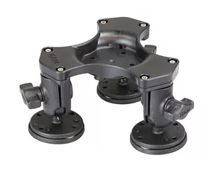 RAM Mounts Triple Ball and Socket Magnetic Base with AMPS Hole Pattern
