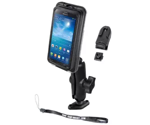 RAM Mounts Aqua Box Pro 20 with Composite Double Ball Diamond Plate Mount