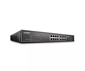 Lindy 16 Port + 2 SFP Gigabit Managed Switch PoE