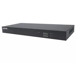 Intellinet 8-Port Gigabit Ethernet PoE+ Web-Managed AV Switch with 2 SFP Uplinks, Eight Rear-Facing PoE+ ports, IEEE 802.3at Power over Ethernet (PoE+), Layer2+, Two 1 GbE SFP Open Slots, Endspan, 19" Rackmount (Euro 2-pin plug)