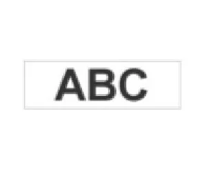 Brother Gloss Non-Laminated Labelling Tape - 18mm, Black/White