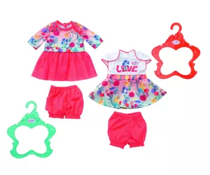 BABY born Trend Baby Dresses 2 ass. 43cm Doll clothes set