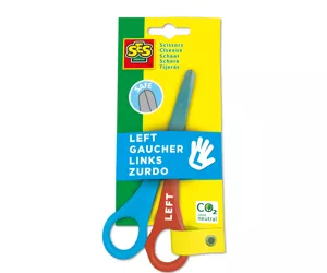 SES Creative Left-handed scissors Meno ir amatų žirklės Lygus kirpimas Mėlyna, Raudona
