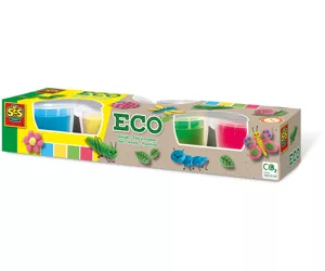 SES Creative SES Children's Set of Four Eco Superclay Modelēšanas māls Daudzkrāsains