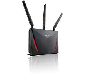 ASUS RT-AC86U juhtmevaba ruuter Gigabit Ethernet Kaks sagedusala (2,4 GHz / 5 GHz) Must