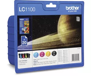 Brother LC1100 Value-Pack + 20x BP71