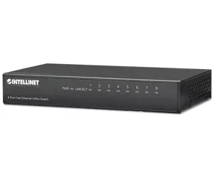 Intellinet 8-Port Fast Ethernet Office Switch, Metall, Desktop, IEEE 802.3az (Energy Efficient Ethernet)