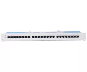 Intellinet Patch Panel, Cat5e, FTP, 24 Port, 1U, Beige/Grey