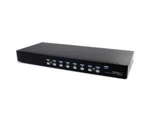 StarTech.com 8 Port Rackmount USB VGA KVM Switch w/ Audio (Audio Cables Included)