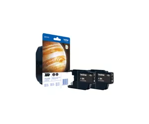 Brother Ink Cartridge Pack: Black x2