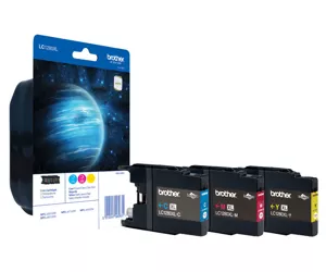 Brother High Yield Ink Cartridge Pack: Cyan / Magenta / Yellow