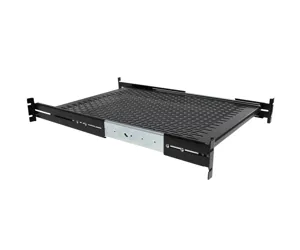 StarTech 2U Sliding Server Rack Mount Shelf - Adjustable Mounting Depth - Vented - 50lb Capacity - 19” Rack Shelf - 24in Deep