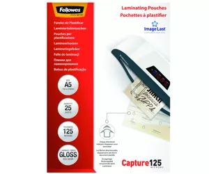 Fellowes ImageLast A5 125 Micron Laminating Pouch - 25 pack