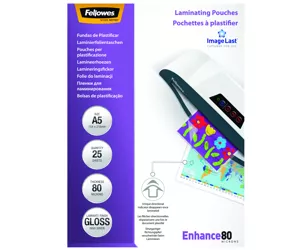 Fellowes ImageLast A5 80 Micron Laminating Pouch - 25 pack