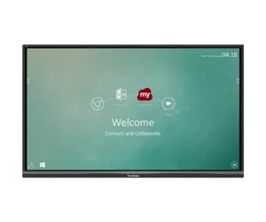 Viewsonic IFP6550-2EP interactive whiteboard 163.8 cm (64.5") 3840 x 2160 pixels Touchscreen Black
