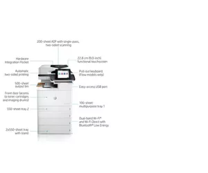 HP Color LaserJet Enterprise Flow MFP M776z, Print, copy, scan and fax, Front-facing USB printing