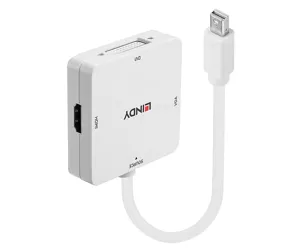 Lindy Mini DP 1.2 to HDMI 4K30/DVI/VGA Adapter