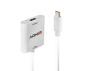 Lindy 43276 USB графический адаптер 3840 x 2160 пикселей Белый