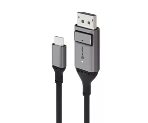ALOGIC 2m Ultra USB-C (Male) to DP (Male) Cable - 4K @60Hz with LED (White) - Box Packaging