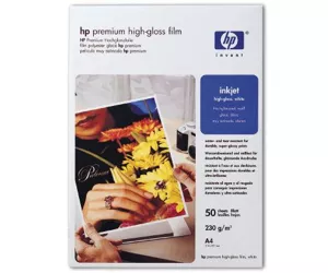 HP Premium Weiße Folie, hochglänzend - 50 Blatt/A4/210 x 297 mm