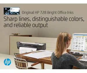 HP 728 130-ml Yellow DesignJet Ink Cartridge