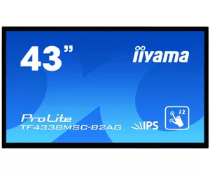 iiyama ProLite TF4338MSC-B2AG kompiuterio monitorius 109,2 cm (43") 1920 x 1080 pikseliai „Full HD“ LED Lietimui jautrus ekranas Terminalas Juoda