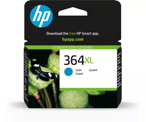 HP 364XL, Оригинальный струйный картридж увеличенной емкости, Голубой
