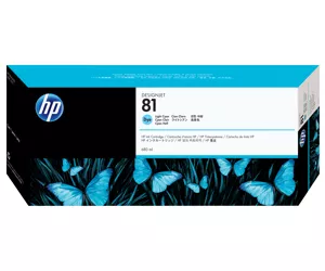 HP 81, Струйный картридж DesignJet с чернилами на основе красителя, 680 мл, Светло-голубой