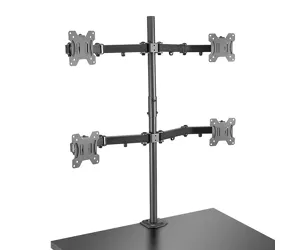 Lindy Quad Display Bracket w/ Pole & Desk Clamp