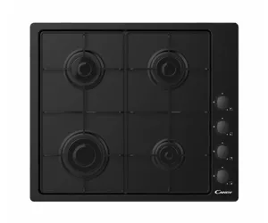 Candy Idea CHW6LBB Black Built-in 60 cm Gas 4 zone(s)