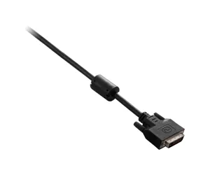 V7 Black Video Cable DVI-D Male to DVI-D Male 2m 6.6ft
