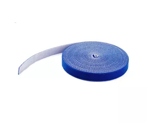 StarTech.com 100ft Hook and Loop Roll - Cut-to-Size Reusable Cable Ties - Bulk Industrial Wire Fastener Tape /Adjustable Fabric Wraps Blue / Resuable Self Gripping Cable Management Straps