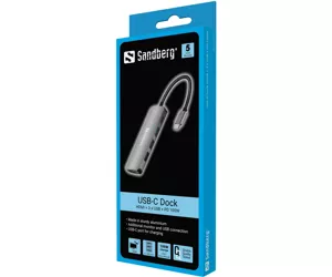 Sandberg USB-C Dock HDMI+3xUSB+PD 100W