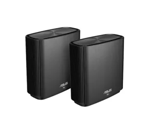 ASUS ZenWiFi AC (CT8) belaidis maršrutizatorius Gigabitinis eternetas Trijų juostų (2,4 GHz / 5 GHz / 5 GHz) Juoda