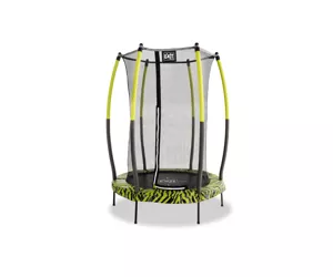 EXIT Tiggy junior Trampolin mit Sicherheitsnetz ø140cm - schwarz/grün