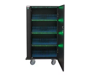 Techly Charging Station Trolley 80 USB Notebook or Smartphone Black