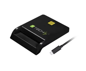 Techly Compact Smart Card Reader/Writer USB-C™ White