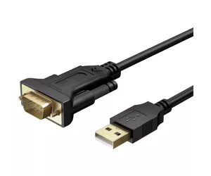 Techly Adapter Converter from USB2.0 to Serial Black
